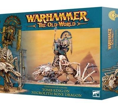 TOMB KINGS OF KHEMRI: TOMB KING ON NECROLITH BONE DRAGON
